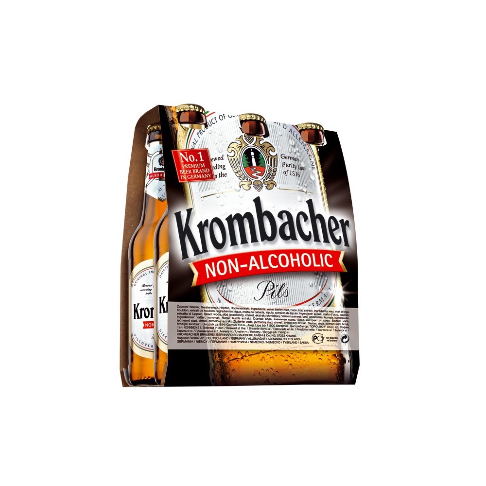 KROMBACHER PILS AlcoholFree 1/3x24b Enológica La Bohemia,SL